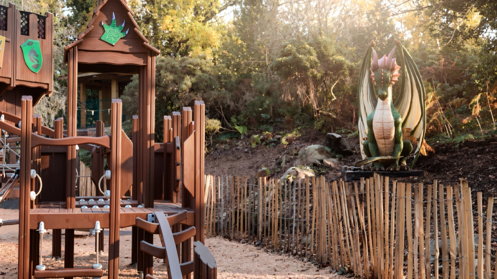 The Dragons Den play area at the Ark Open Farm