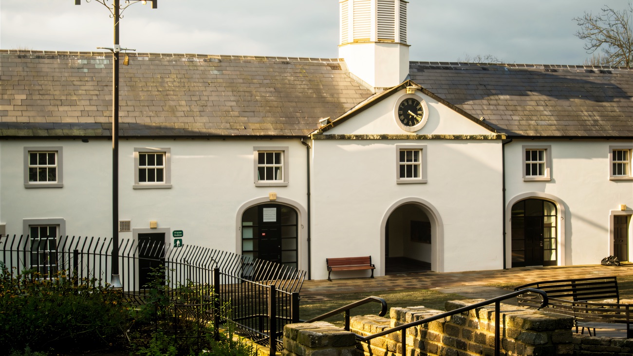 The old stable-yard buildings