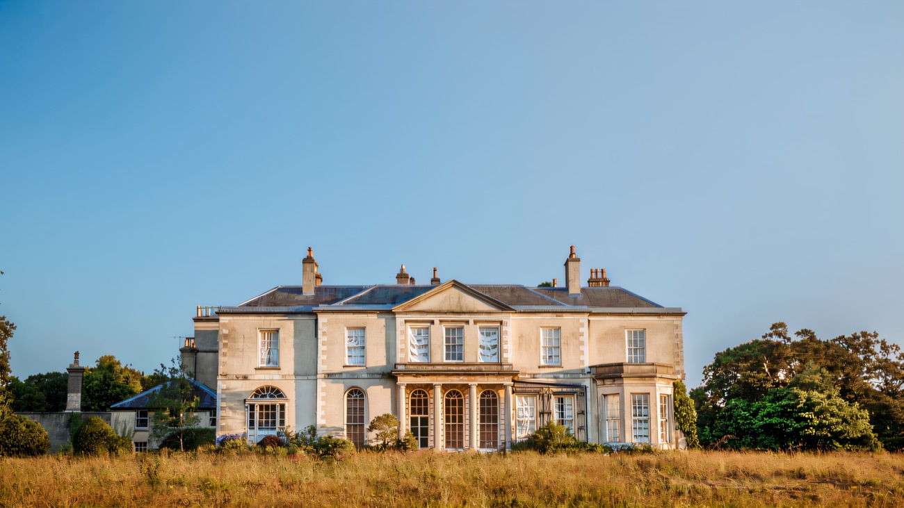 Clandeboye House set in wild meadow parkland on the estate