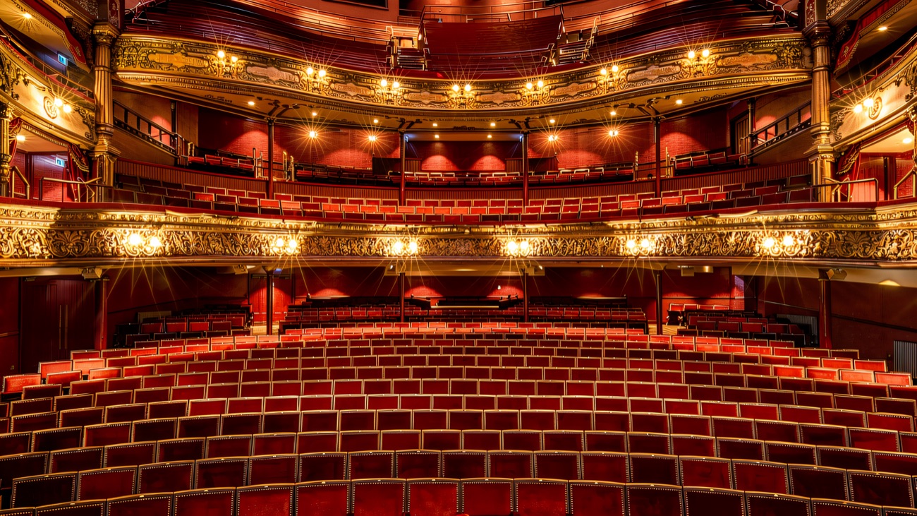 The gilded red-and-gold auditorium
