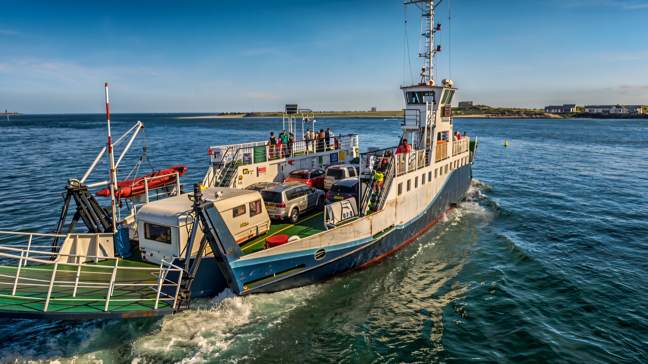 The Lough Foyle ferry crossing to Greencastle
