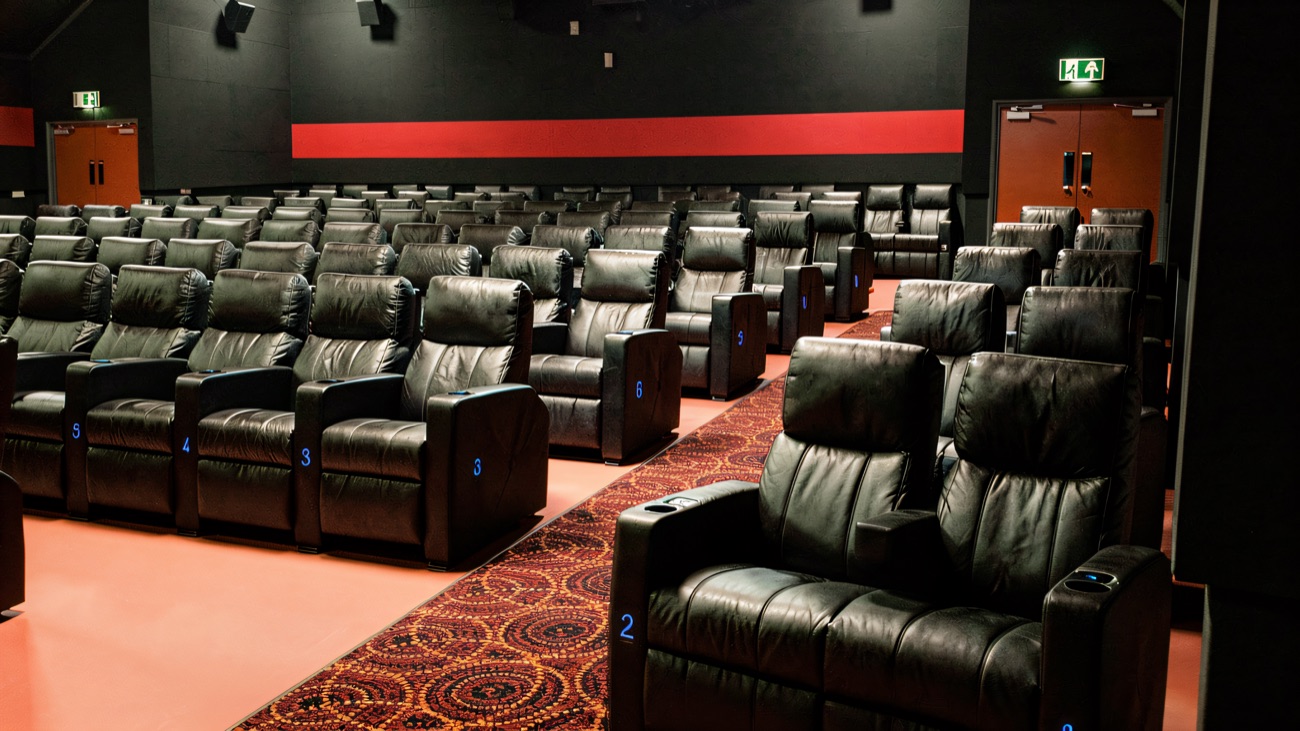 Reclining seats in one of the screens