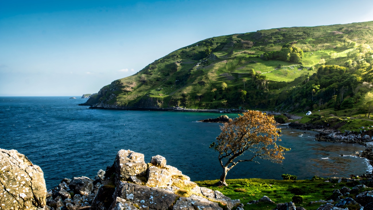The bay in its autumn colours