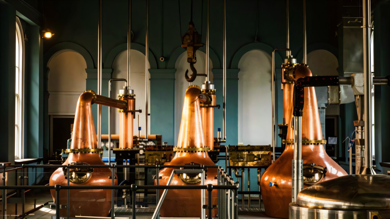 The copper pot stills