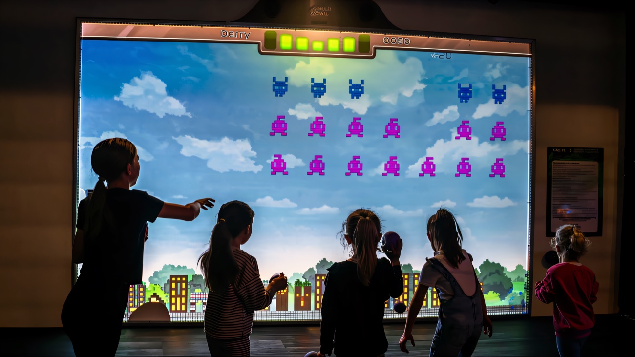 Firing away on the Multiball reaction wall