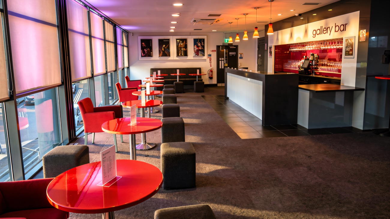 The colourful gallery bar