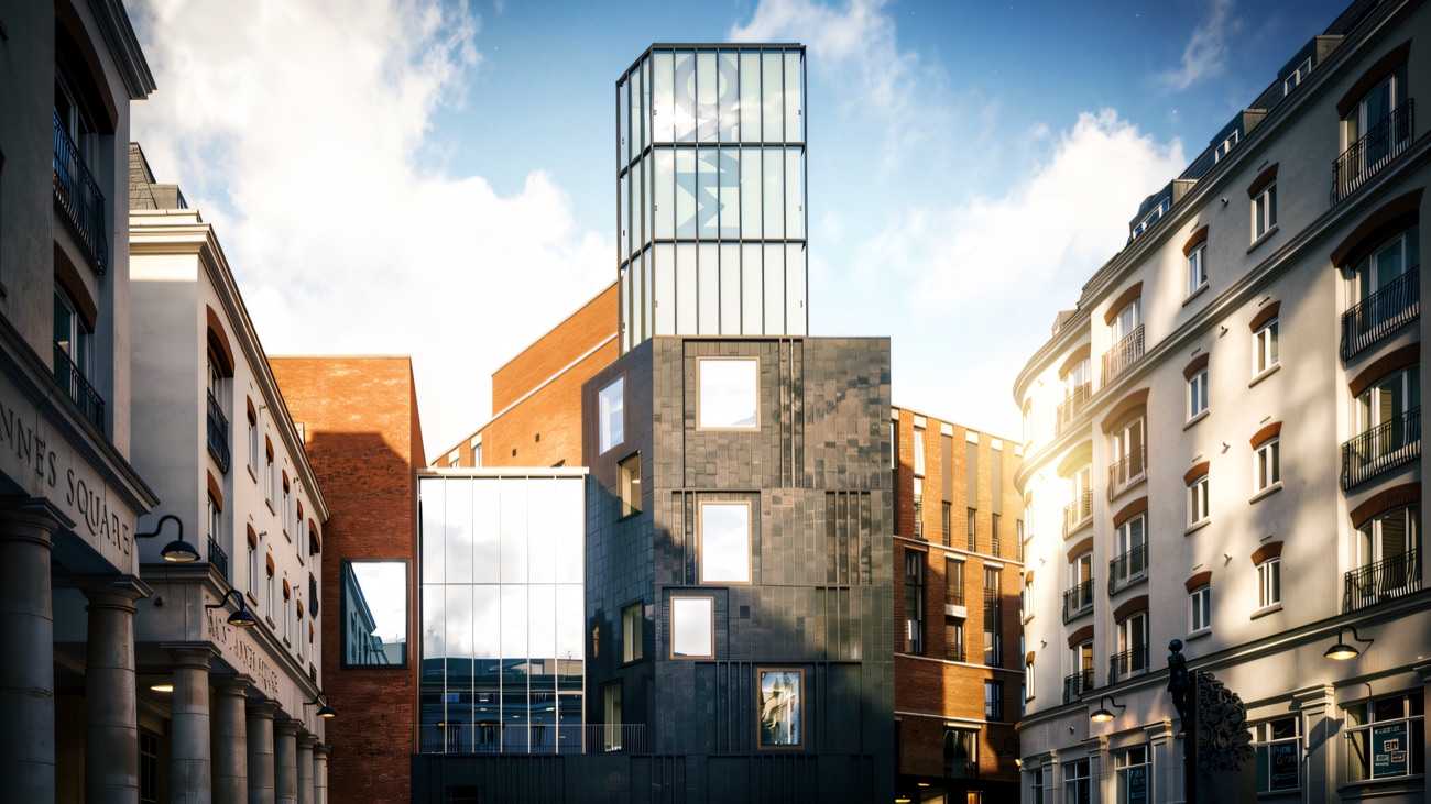 The MAC's striking brick and glass tower in St Anne's Square